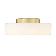 Golden Canada 3136-FM BCB-OP - Wry Lighting Toli Integrated LED Flush Mount in Brushed Champagne Brass